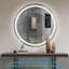 Miroir mural rond à DEL Margareth-1087857251