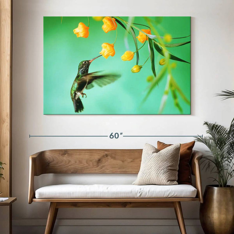 Colibri assoiffé, H 34 po x l 51 po