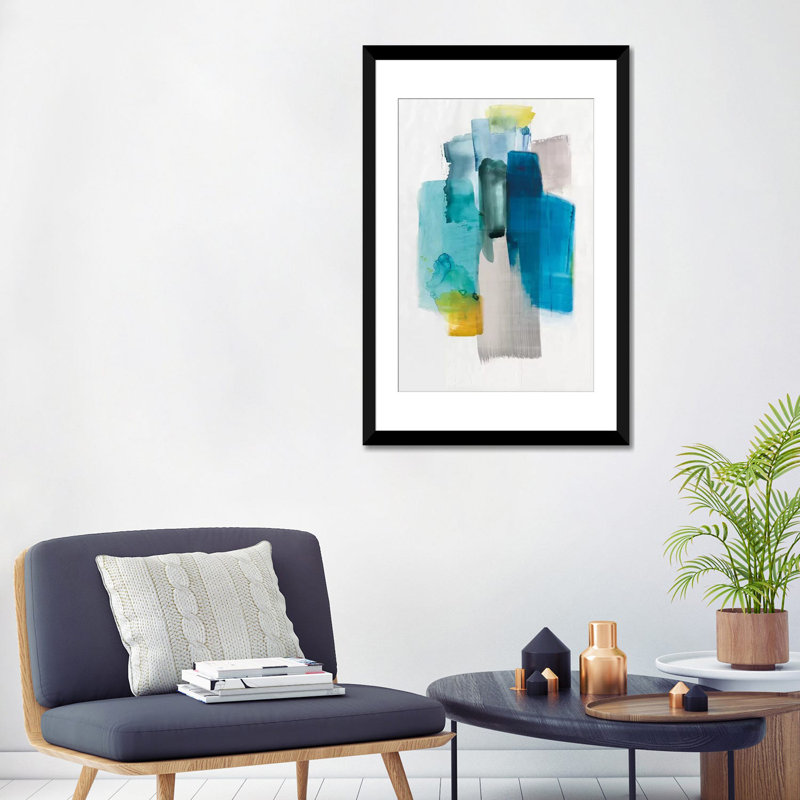 «Paper Magic», reproduction sur toile, H 24 po x l 16 po x P 1 po, Papier d'art encadré noir, Blanc