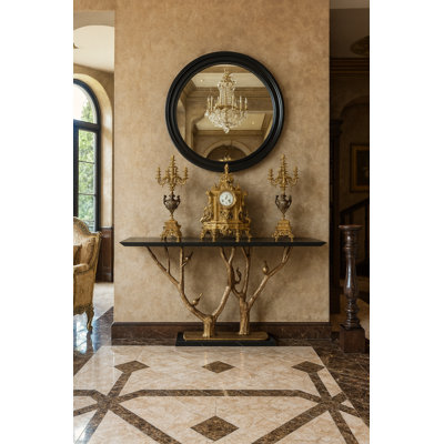 Infinity 66.1'' W Marble Console Table