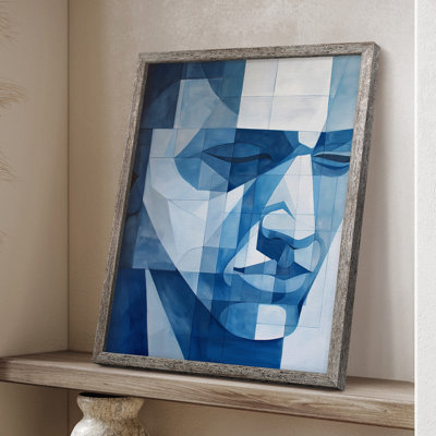 Série ABSTRACT Lxxxiv, reproduction encadrée - bois massif