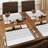 Somu Lines Decorative Hardboard Placemats with Protective Cork Backing