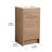 Grove Free Standing Single Bathroom Vanity with White Ceramic Sink, 2 Soft-Close Doors and 1 Adjustable Shelf, Floor Standing Vanity Set in Oak Natural-294250091