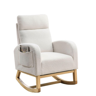 Fashionable Rocking Seat, Soft Padding, Construction With Side Compartments Stylish High Chair, Color, Padding