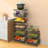 5-Tier Macey Rack Stackable Wire Basket Cart Vegetable Storage