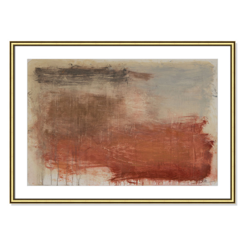 «Autumn Over The Rivera» par Casa Fine Arts, H 26,75 po x l 36,75 po x P 0,875 po, Reproduction encadrée avec passe-partout