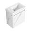Armoire de salle de bain avec lavabo en céramique pré-percée pour robinet de 20 po