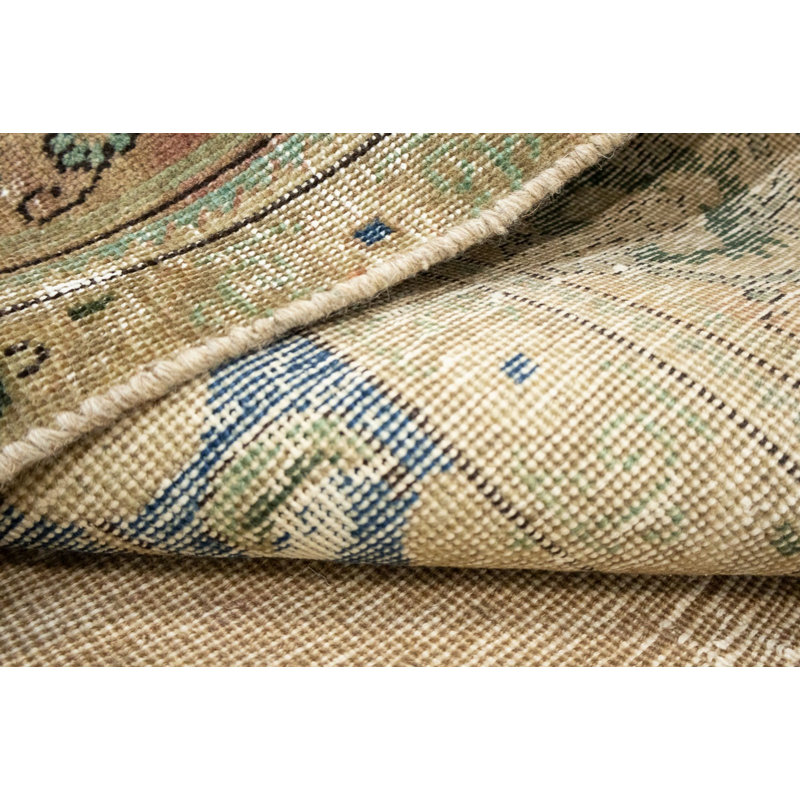 Tapis oriental floral classique en laine noué à la main 9 pi 5 po x 13 pi 0 po