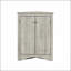 Armoire de rangement triangulaire avec tablettes réglables pour la salle de bain et la cuisine, maximisant l'espace de coin et l'efficacité organisationnelle.-2042534914