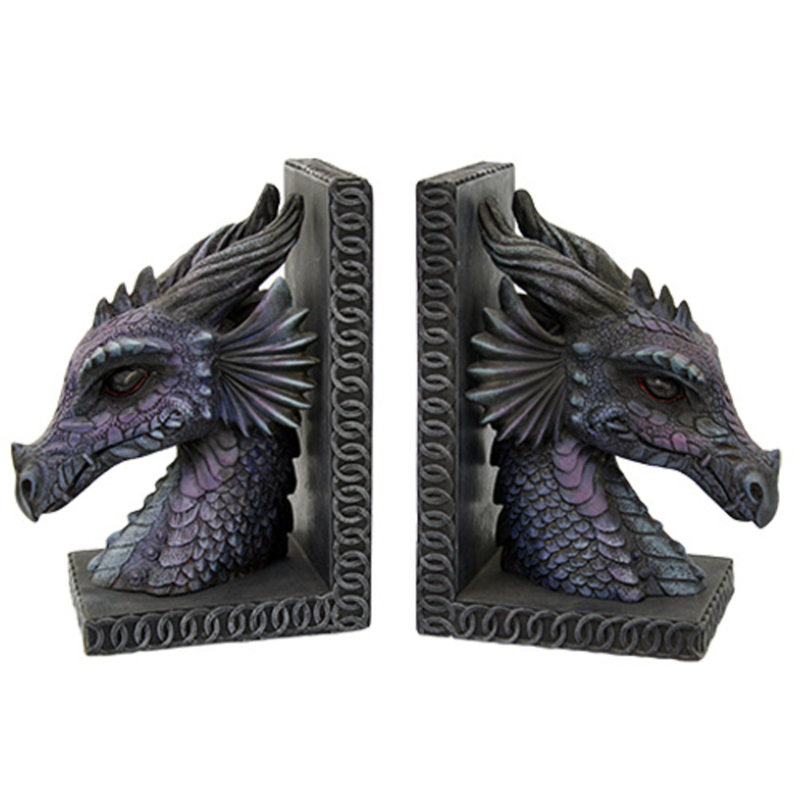 Serre-livres gothique anti-dérapant dragon gothique