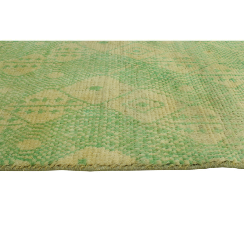 Tapis vert Balochi Barre Lt.