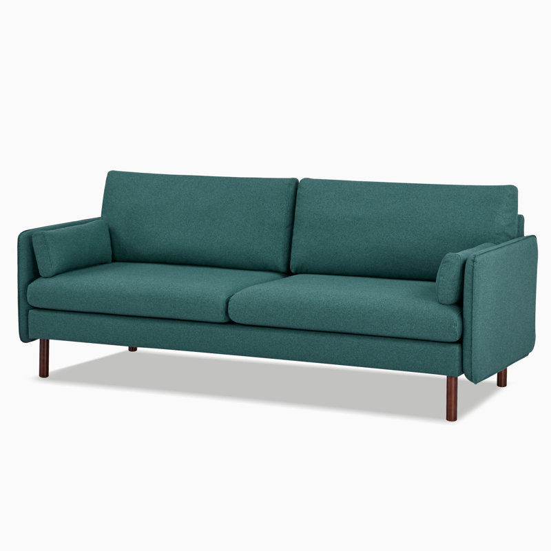 Canapé à accoudoirs carrés 82 po Reachel, Polyester vert