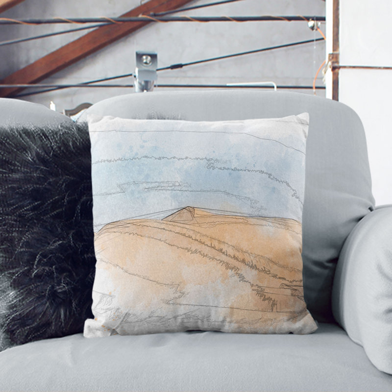 Sand Dunes in Southern California Cushion with Filling, 40cm H x 40cm W x 15cm D