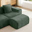 Repose-pieds en velours vert-1851362916