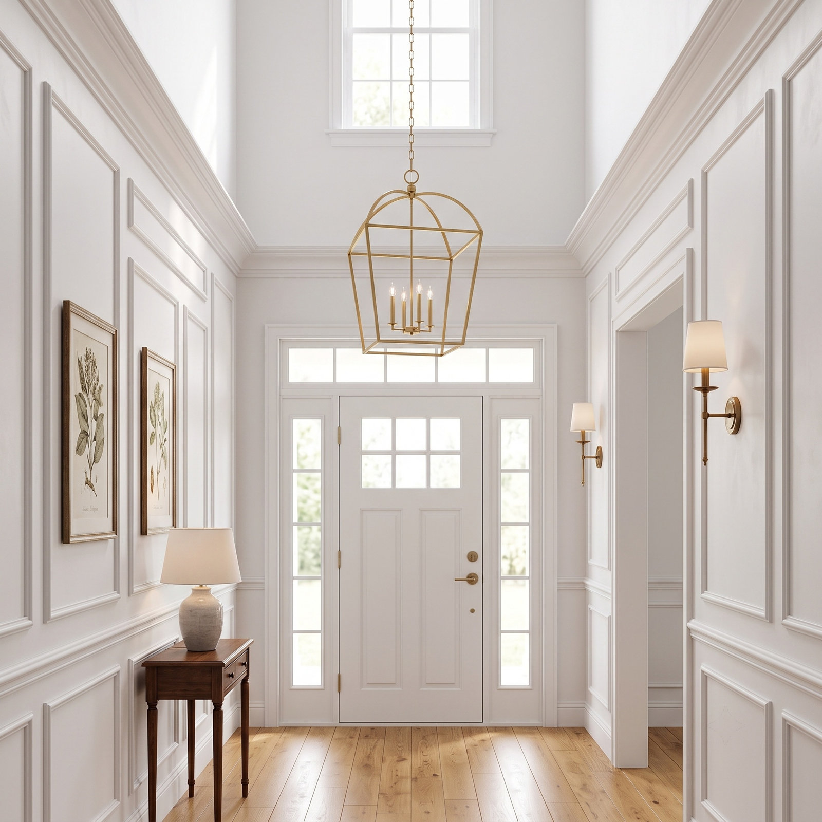 Alfreda 4-Light Chandelier, Brass