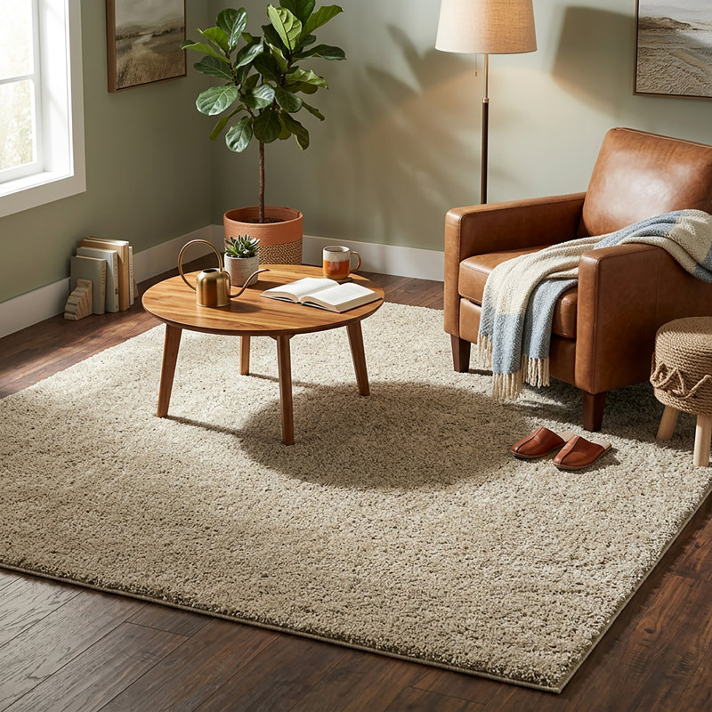 Tapis à poils longs Marakai, Rectangle 7 pi 10 po x 10 pi 6 po