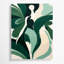 Abstrait art figuratif vert sur toile 95-1459679438