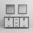 Ziva 72 in W x 22 in D Double Bath Vanity, White Top, 30 in Mirrors and Chrome Faucet Set-50521802-113109292