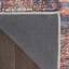 Tapis oriental bleu et rouge tissé à la machine 4 pi x 6 pi