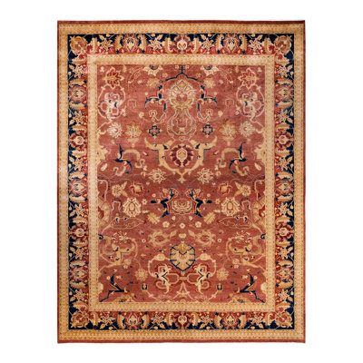 Classic One-of-a-Kind 9'2" x 11'10" Hand Knotted Area Rug