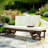 Outdoor Adjustable Patio Wooden Daybed Sofa Chaise Lounge with Cushions for Small Places-187722126