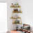 Fire Escape Wall Shelf, Modern City Style 4-Tier Corner Wall Shelves, Easy To Install Metal Ladder Shelf For Figures For Bathroom, Living Room&Home Decor,-651930695