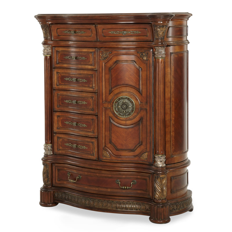 Villa Valencia 64"H Wood Accent Chest