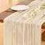 Chemin de table en étamine Cheesecloth-959831287-959831286