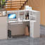 Bureau de réception moderne en forme de L - Solution de rangement élégante pour les bureaux et les espaces de vente au détail-493893838