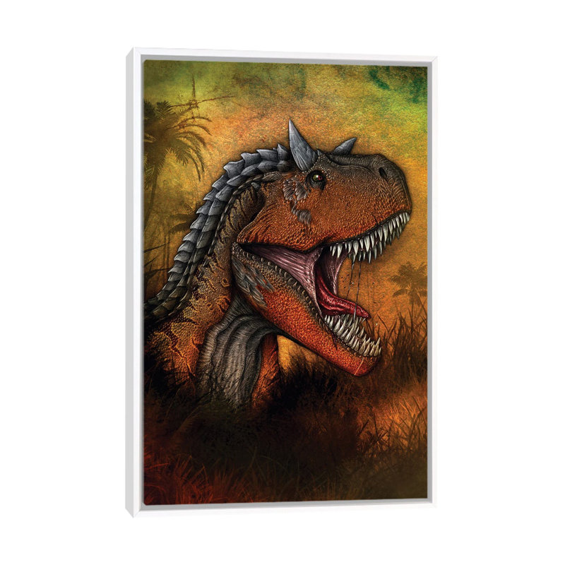 Carnotaurus Dinosaur Portrait by Aram Papazyan - Print on Canvas