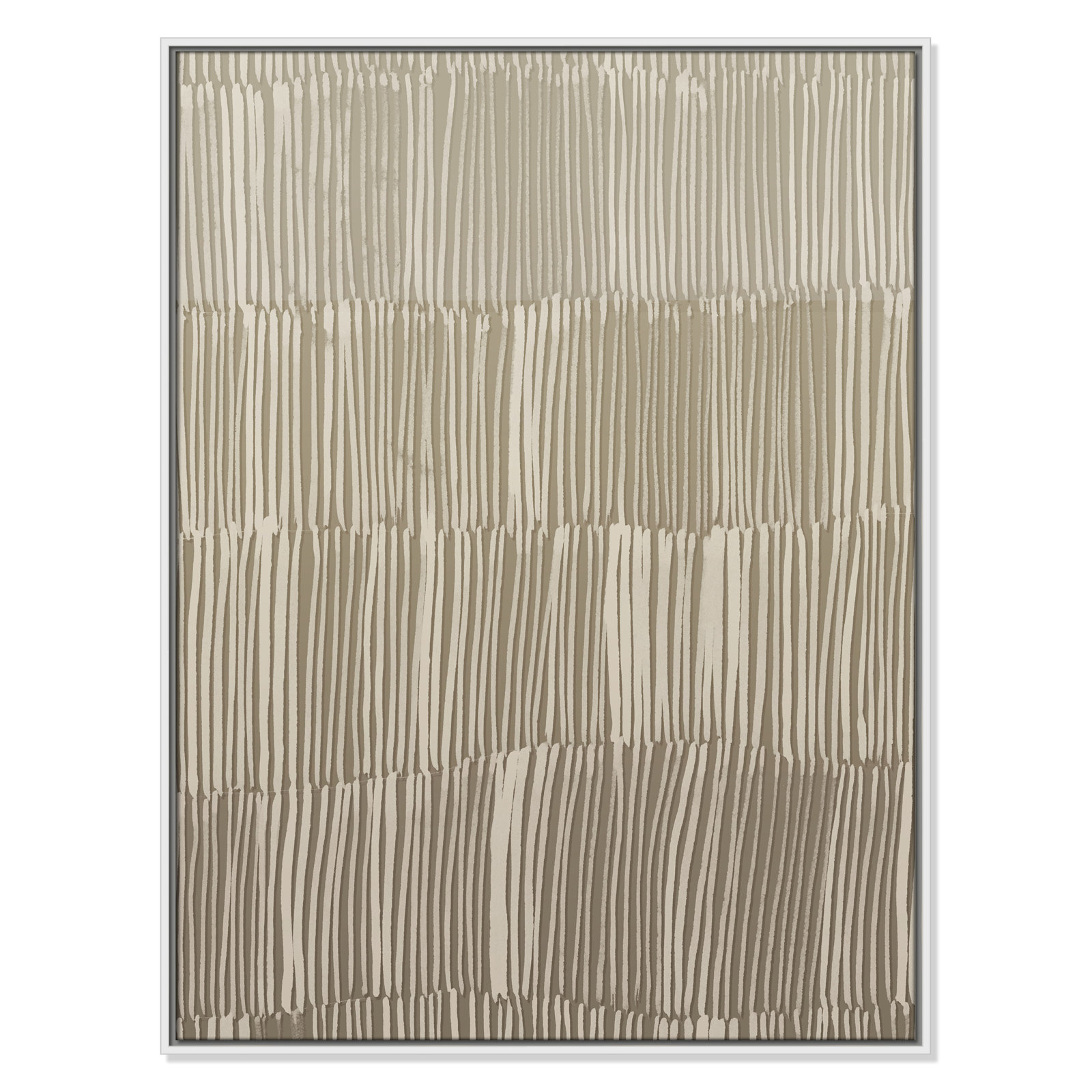 Linear Calm II Print by , 41.5" H x 31.5" W, White Floater
