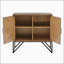 Armoire d'appoint en bois, base en métal