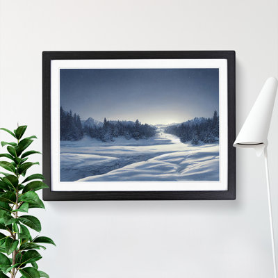 Uplifting Winter Forest - Framed Print