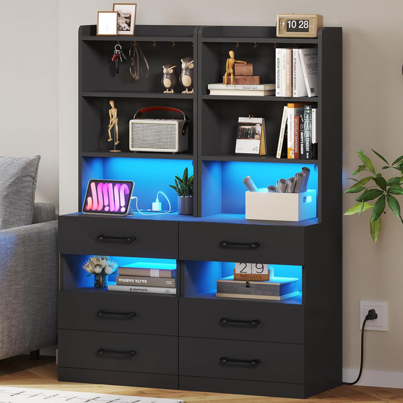 Ensemble de 2 tables de chevet, tables de chevet modernes avec tiroir de rangement et tablette ouverte, table de bout pour chambre à coucher, salon et petits espaces