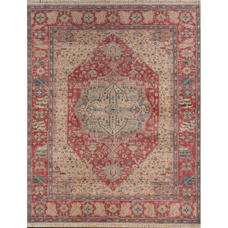 One-of-a-Kind 9'2" X 11'11" 1910s Wool Area Rug in