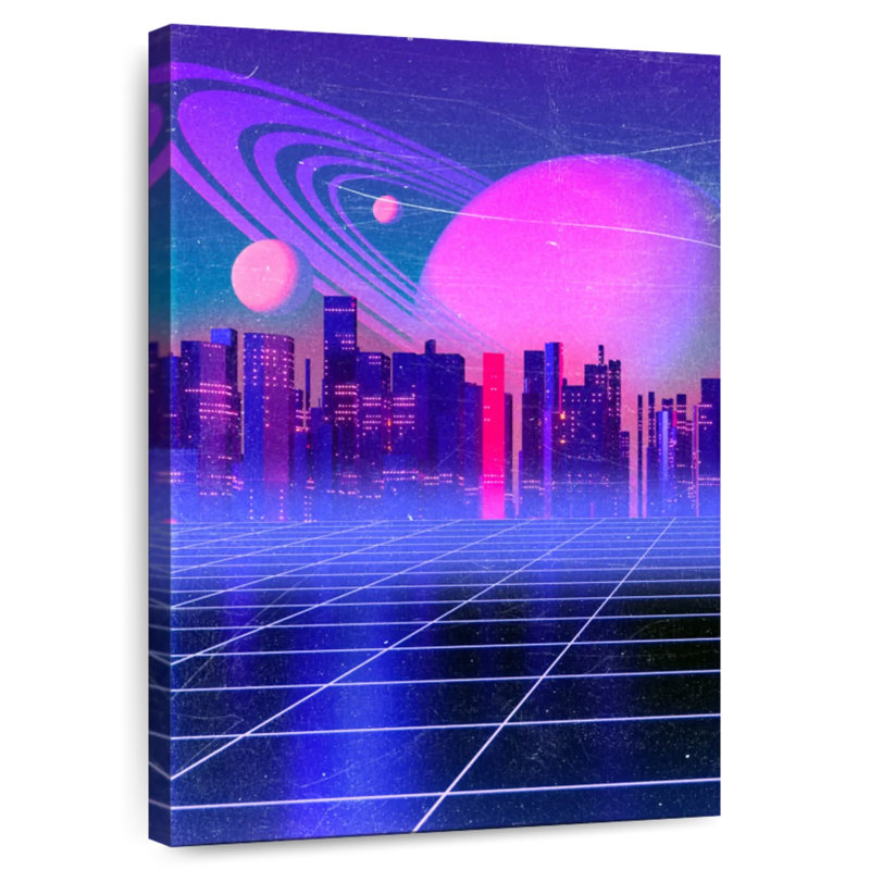 Oberle Abstract City, 36" H x 24" W
