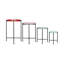 Ensemble de 4 supports à plantes gigognes polyvalents et peu encombrants pour la décoration intérieure et extérieure, fabrication en fer durable