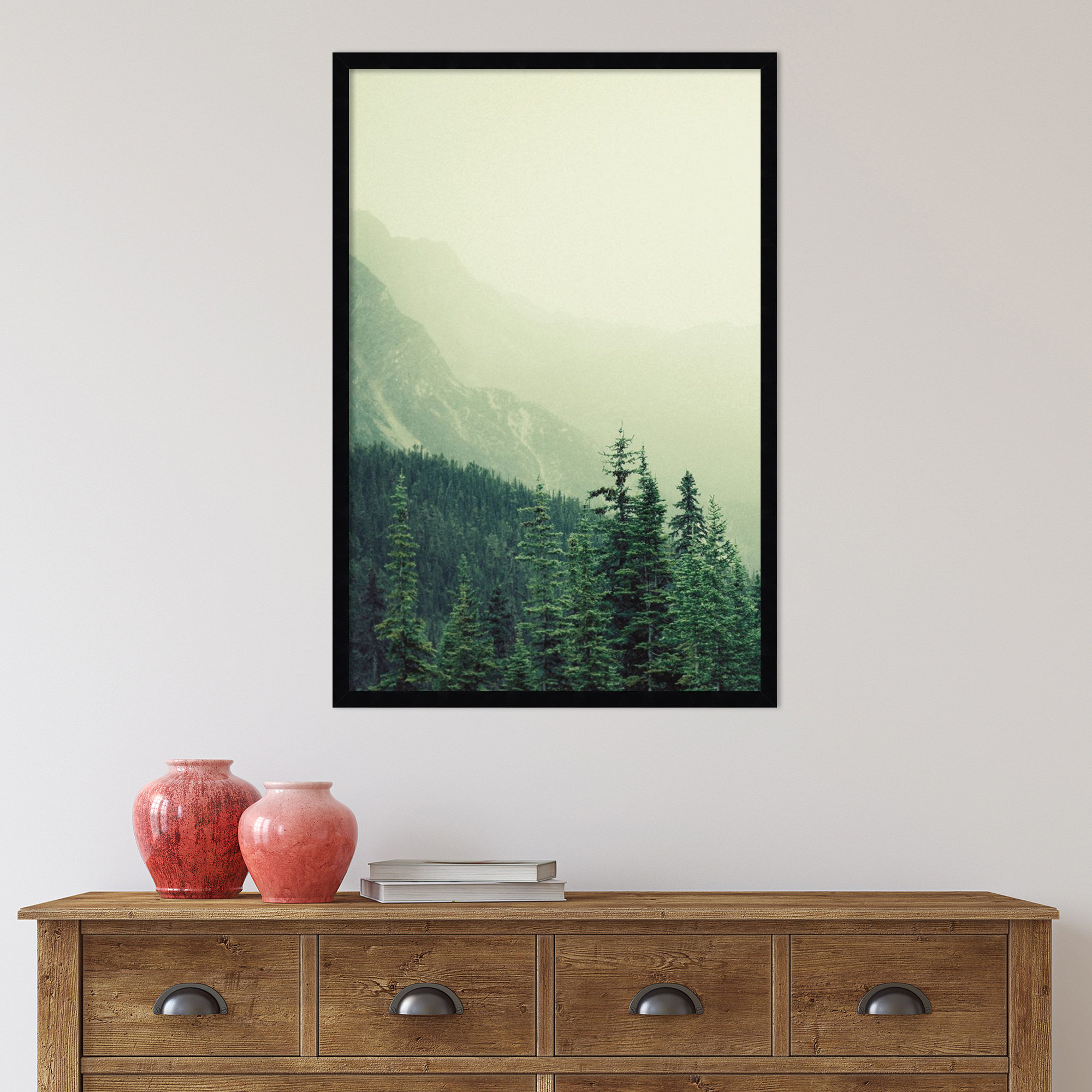 Rocky Mountain by Lynann Colligan, Black, 33" H x 23" W x 1" D