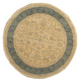 Cornwall Wool Oriental Area Rug in Sand/Blue