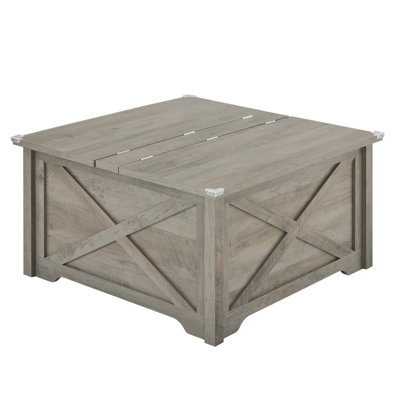 Table basse en gris rustique