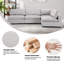Canapé modulaire rembourré 4 pièces Nuccio-131637124