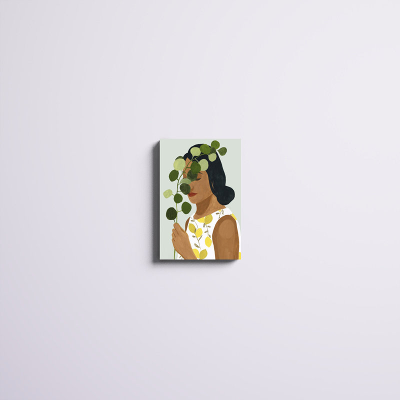 «Botany Portrait II», peinture sur toile, H 18 po x l 12 po