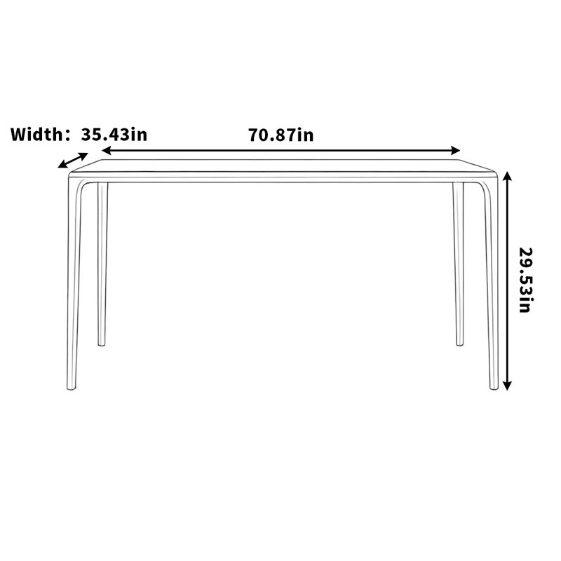 Munich, H 29,53 po x L 70,87 po x l 35,43 po, Blanc, crème