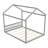 Queen Size Wooden House Bed With Headboard,Gray-1387314132