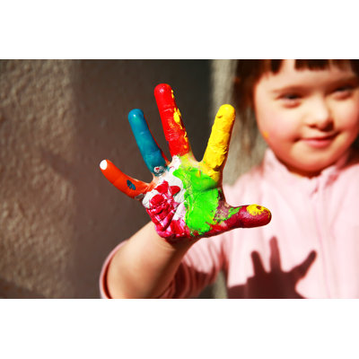 Cute Little Girl by Denkuvaiev - Wrapped Canvas Photograph -  Ebern Designs, FC49DBD1C92C4690B1A21785AF9671ED