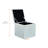 Storage Ottoman in Cotton Linen & Corduroy Options, 16.5"x16.5"x17.3", 18.7lbs - Footrest & Seat-1444631242