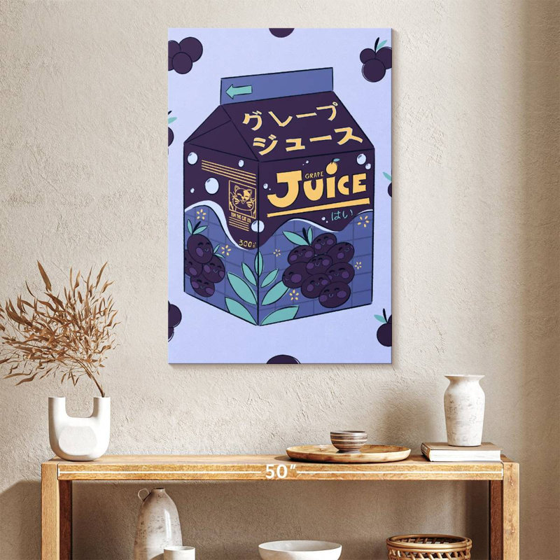 Yarlin Grape Juice Box, 39" H x 26" W