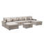 Canapé modulaire en tissu de lin