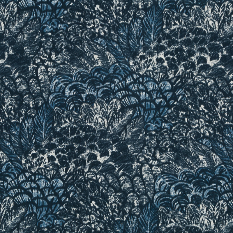 Global Expressions Wimbu 100% Cotton Fabric, Indigo