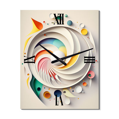 Metamorphosis Geometry Of Awakening III - Modern Geometric Very Large Wall Clocks